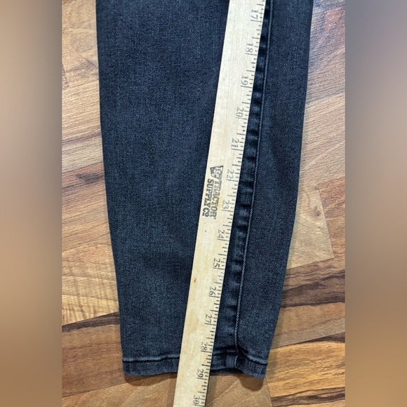 Everlane Jeans Womens 33 T Black Wash High Waist Straight Denim Preppy Slimming - Picture 4 of 6